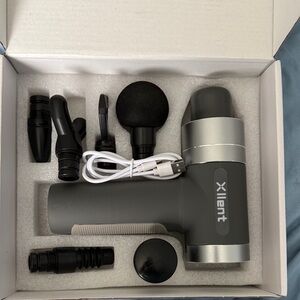 Xilent Gray Massage Gun Set